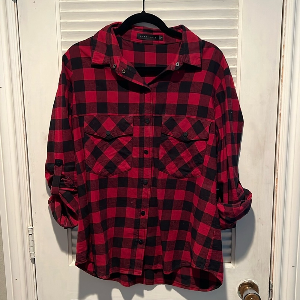 Plaid Sanctuary top